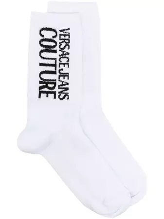 Versace Jeans Couture logo-jacquard ribbed socks