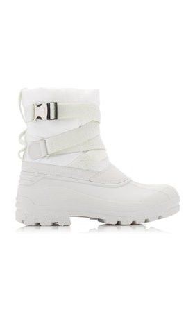 Summus Belt Sherpa-Trimmed Rubber Snow Boots By Moncler