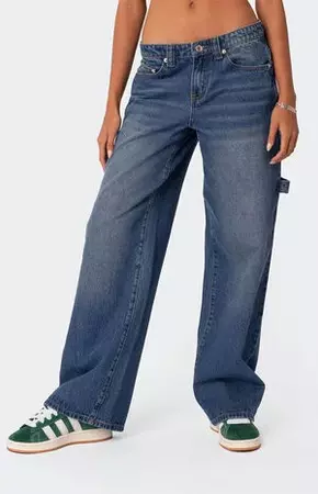 Edikted Carpenter Low Rise Jeans | PacSun
