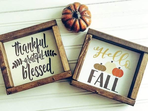 Fall and Thanksgiving Signs Farm Fresh Pumpkins Apple | Etsy