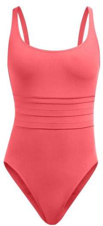 Les Essentials Duni Asia Ribbed Swimsuit - Womens - Pink