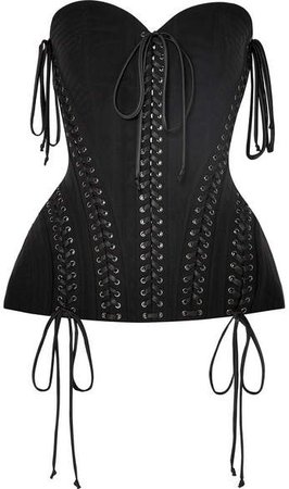 Lace-up Satin-trimmed Stretch-tulle Bustier Top - Black