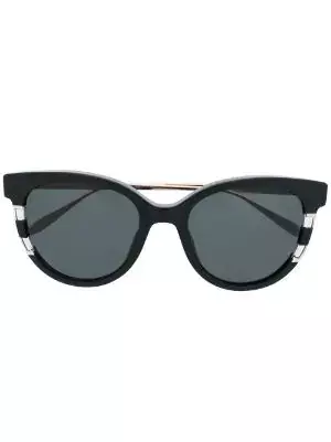 Carolina Herrera  stripe-detail cat-eye sunglasses