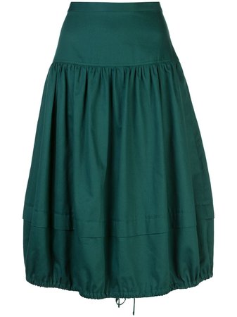 Tibi Harrison balloon skirt green S120HC5180 - Farfetch