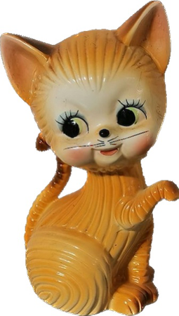 vintage cat figurine