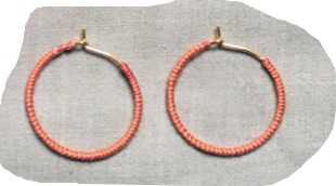 orange thread hoops