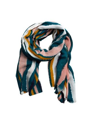 Violeta BY MANGO Multicolor striped scarf
