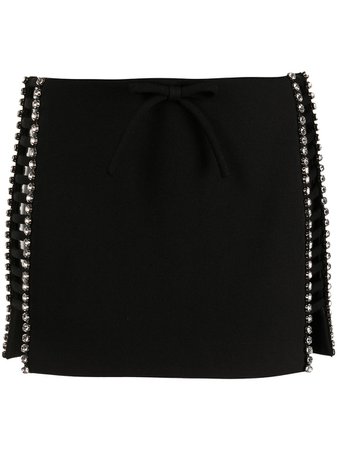 Shop AREA cage-strap mini skirt with Express Delivery - FARFETCH