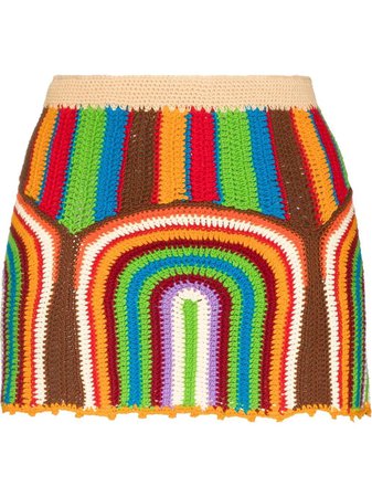 Andersson Bell Moana Crochet Mini Skirt - Farfetch