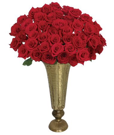 50 Red Roses Bouquet - Long Stem Roses | Calyx Flowers