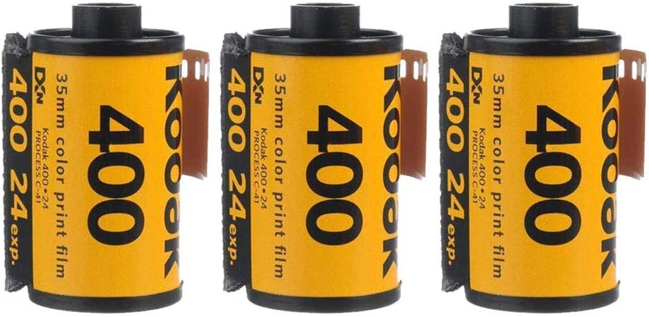 Amazon.com : 3 Rolls Kodak UltraMax 400 35mm Film GC24 135-24 Exp Gold Color Print : Camera & Photo