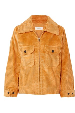 The Great The Boxy cotton-corduroy orange jacket