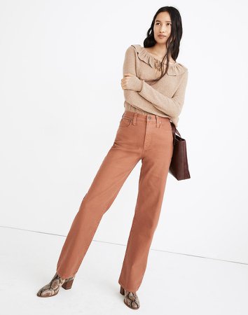 Slim Wide-Leg Full-Length Pants: Garment-Dyed Edition