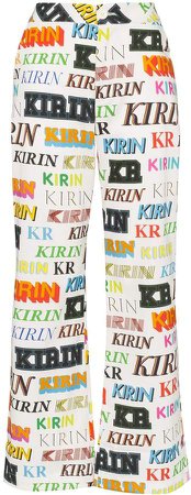 Kirin Peggy Gou logo-printed trousers