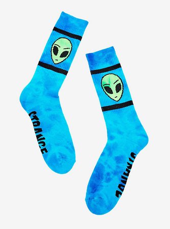 Alien Tie-Dye Crew Socks