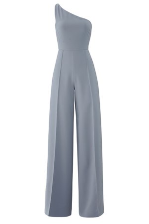 Blue One Shoulder Jumpsuit by Christian Siriano for $225 - $230 | Rent the Runway