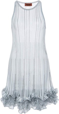 Missoni Striped Ruffled Mini Dress Size: 38
