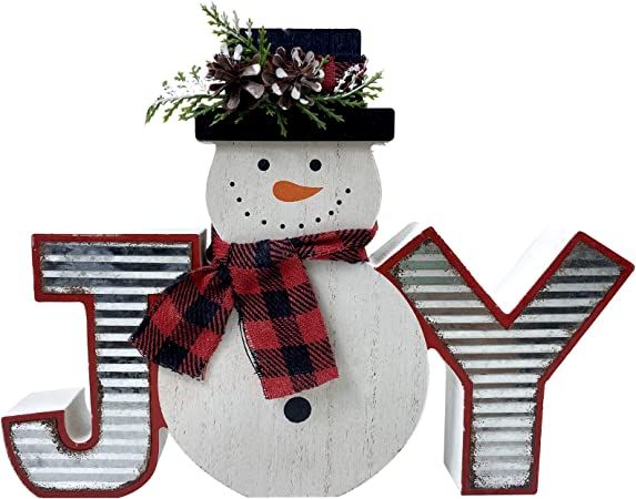 Amazon.com: Eternhome Christmas Decorations Farmhouse Snowman Table Sign Wooden Winter Rustic Decor Vintage Holiday Block For Home Kitchen Xmas Party Mantel Tiered Tray Gift : Home & Kitchen