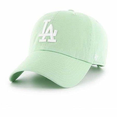 pastel green cap