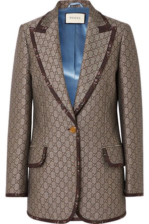 Gucci | Cotton and wool-blend jacquard blazer | NET-A-PORTER.COM