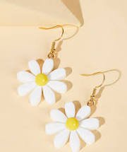 yellow daisy earrings - Google Search