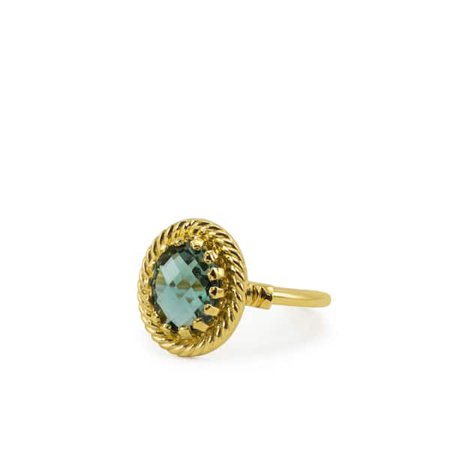 Luccichio Green Agate Stacking Ring | Vintouch Italy | Wolf & Badger