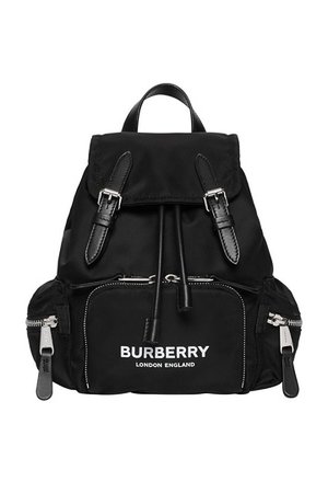 Черный рюкзак с контрастным логотипом Burberry – купить в интернет-магазине в Москве