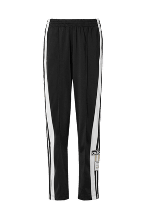 ADIDAS ORIGINALS Adibreak striped satin-jersey track pants