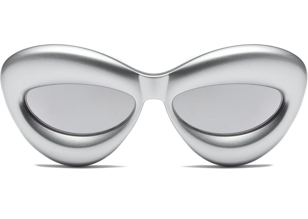 Silver Inflatable Glasses