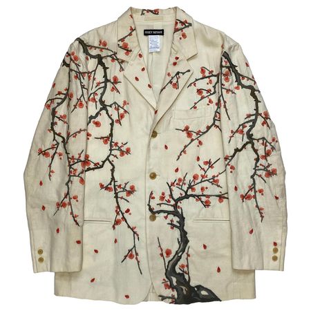 Issey Miyake, S/S 1995 Sakura Tree Embroidered Blazer - La Nausée - fashion archive / retail shop