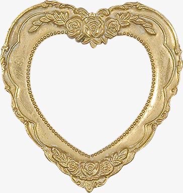 golden heart shaped mirror