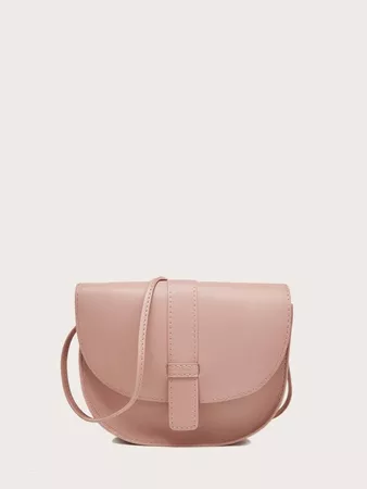 Minimalist Flap Saddle Bag | SHEIN UK