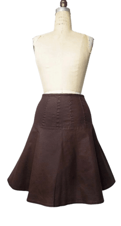 Ralph Lauren Brown Jean Skirt