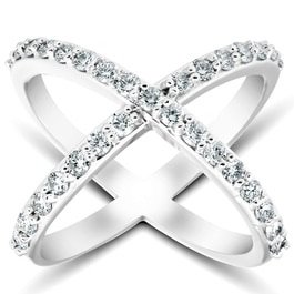 X diamonds ring