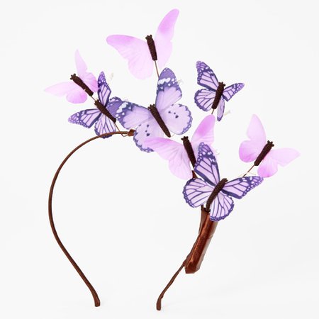 Purple Butterfly Light Up Headband | Claire's US