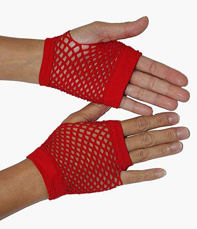 Be Wicked Women's Wrist Length Fingerless Fishnet Gloves
