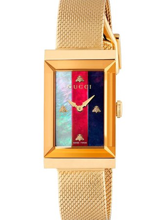 Gucci Gucci 'g-frame' Watch - Gold - 10952270 | italist