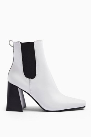HARBOUR Leather White Chelsea Boots | Topshop