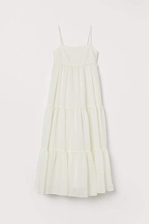 Lyocell-blend Dress - White