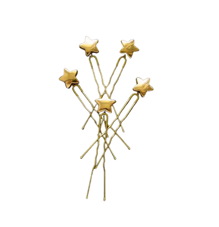 Gold star hair pins Bridal hair piece // AirJewelryBoutique