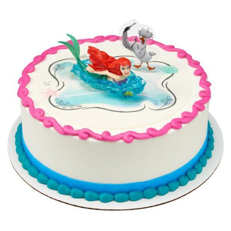 Disney Princess The Little Mermaid Ariel & Scuttle Edible Cake Topper – A Birthday Place