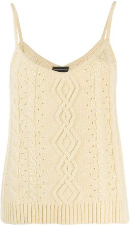 Cashmere In Love cable knit tank top