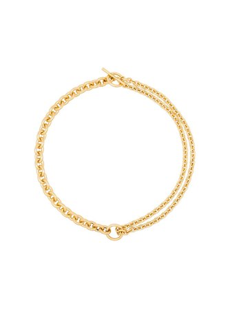 All Blues 18Kt Gold Double Mix Chain Necklace Ss20 | Farfetch.com