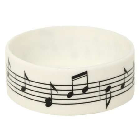 Music Notes Rubber Silicone Bracelet
