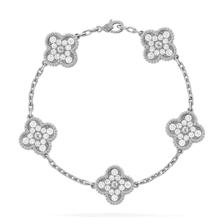 Vintage Alhambra bracelet, 5 motifs - VCARA41500- Van Cleef & Arpels