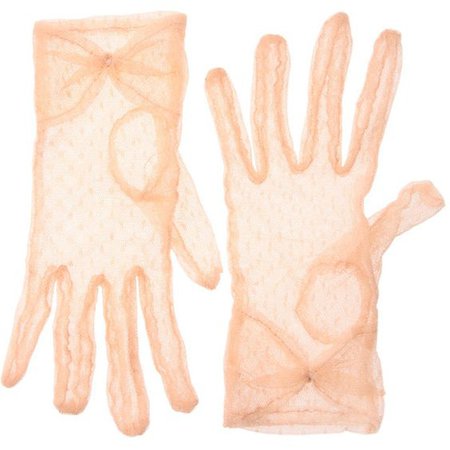 ASOS Lace Spot Bow Gloves