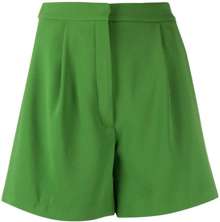 pleated A-line shorts
