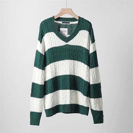 Women's Y2k Loose Pullover Sweater Harajuku Print Crew Neck Knitwear Top Grunge Long Sleeve Oversized Sweatshirt at Amazon Women’s Clothing store