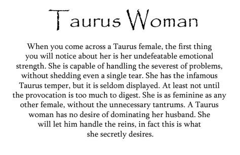 ~I am a true Taurus woman complete with an "infamous Taurus temper, but it is… | Taurus quotes, Taurus memes, Horoscope taurus