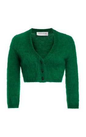 Wool And Mohair Blend Cropped Cardigan By Victoria Beckham | Moda Operandi